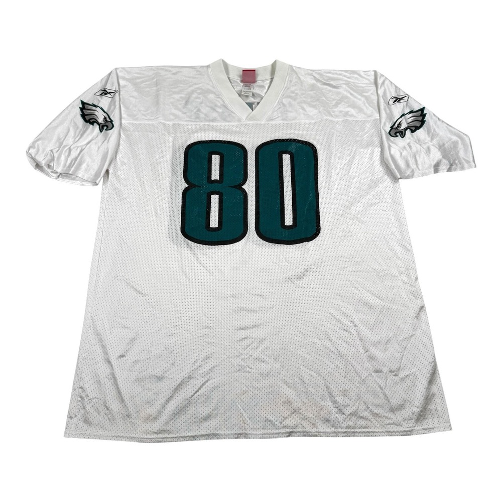 Philadelphia Eagles Football Jersey Mens 2XL White NFL Reebok Thrash 80 Mesh